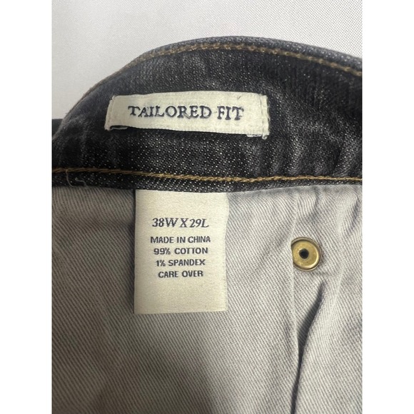 Jos A Bank 1905 Tailored Fit Dark Wash Denim Jeans Mens 38W x 29L - Picture 5 of 11